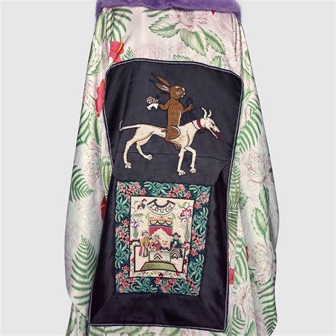 embroidered tiger print silk kimono gucci|gucci tiger jewelry.